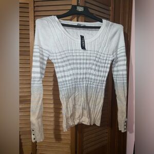 WHBM striped glitter sweater.